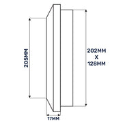 Louvre Vent Duo Smart 140/210 140mm X 210mm With Fly Mesh - Hardware > Heating, Ventilation & Air Conditioning