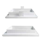 Louvre Vent White Duo Smart 135G 135mm With Fly Mesh - Hardware > Heating, Ventilation & Air Conditioning