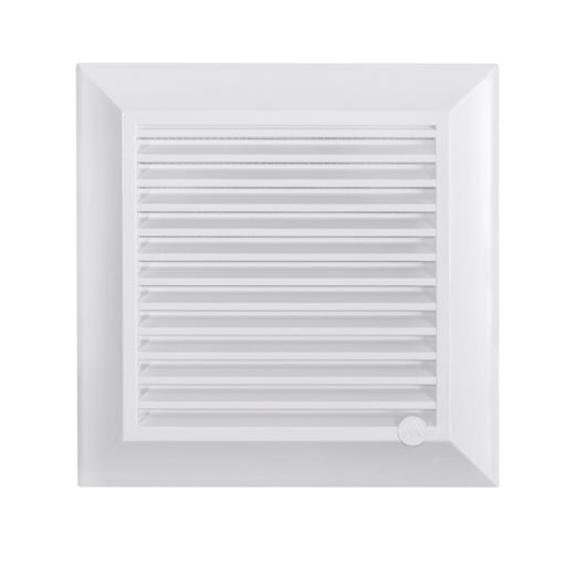 Louvre Vent White Duo Smart 135G 135mm With Fly Mesh - Hardware > Heating, Ventilation & Air Conditioning