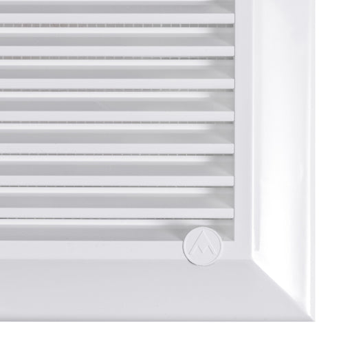 Louvre Vent White Duo Smart 135G 135mm With Fly Mesh - Hardware > Heating, Ventilation & Air Conditioning