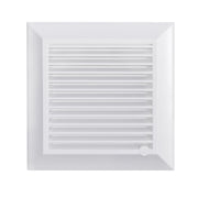Louvre Vent White Duo Smart 165 With Fly Mesh - Hardware > Heating, Ventilation & Air Conditioning