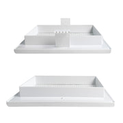 Louvre Vent White Duo Smart 165 With Fly Mesh - Hardware > Heating, Ventilation & Air Conditioning