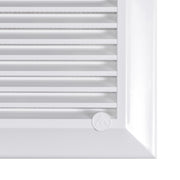 Louvre Vent White Duo Smart 165 With Fly Mesh - Hardware > Heating, Ventilation & Air Conditioning