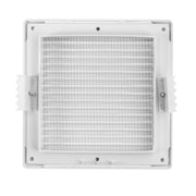 Louvre Vent White Duo Smart 165 With Fly Mesh - Hardware > Heating, Ventilation & Air Conditioning
