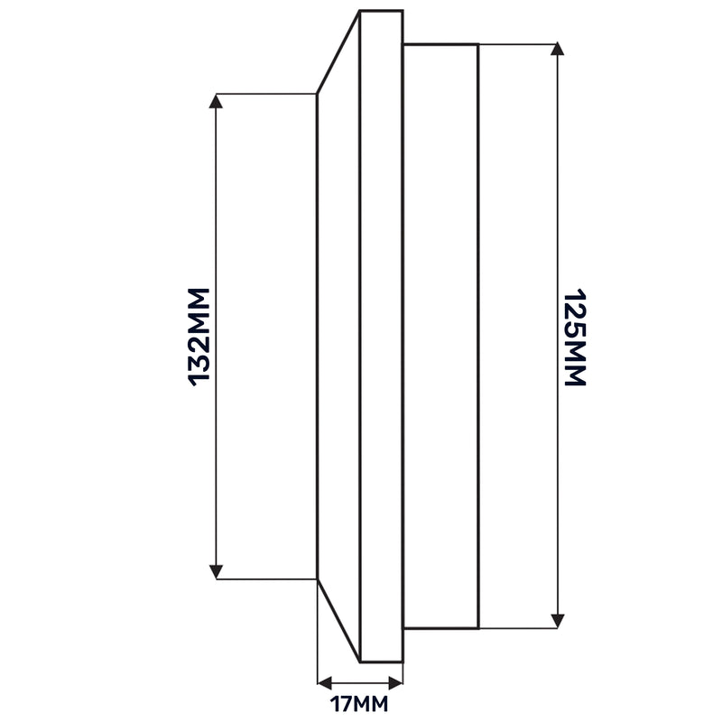Louvre Vent White Duo Smart 135 fi 125mm With Fly Mesh - Hardware > Heating, Ventilation & Air Conditioning