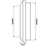 Louvre Vent White Duo Smart 165 fi 150mm With Fly Mesh - Hardware > Heating, Ventilation & Air Conditioning