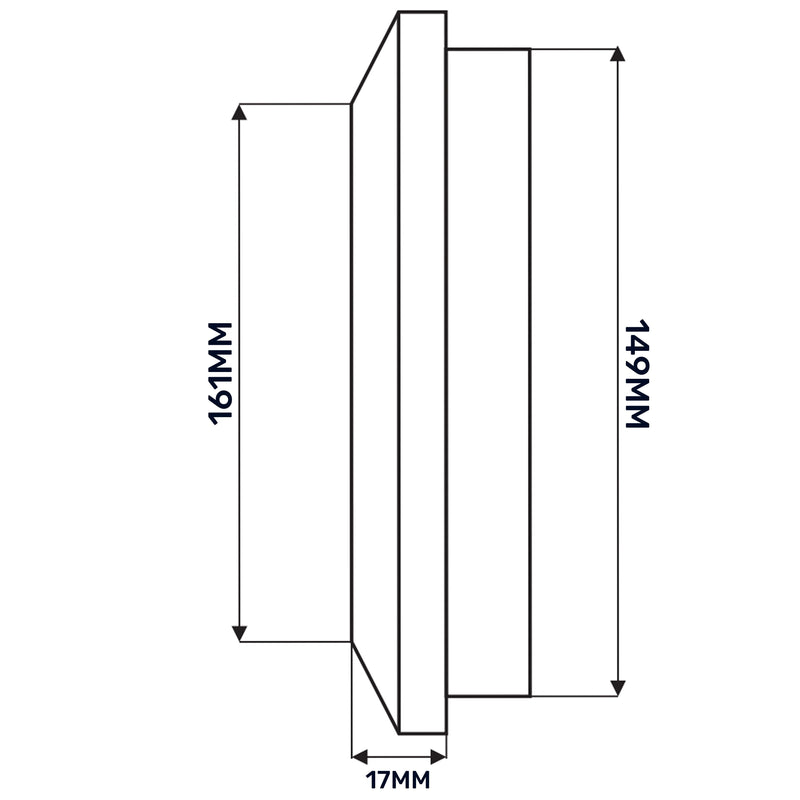 Louvre Vent White Duo Smart 165 fi 150mm With Fly Mesh - Hardware > Heating, Ventilation & Air Conditioning