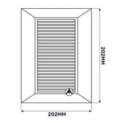Louvre Vent White Duo Smart 165 fi 150mm With Fly Mesh - Hardware > Heating, Ventilation & Air Conditioning