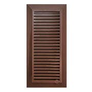 Louvre Vent Duo Smart 90/240 Brown 90mm x 240mm With Fly Mesh - Hardware > Heating, Ventilation & Air Conditioning