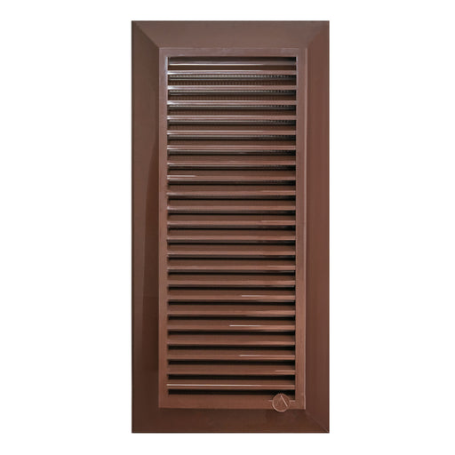 Louvre Vent Duo Smart 90/240 Brown 90mm x 240mm With Fly Mesh - Hardware > Heating, Ventilation & Air Conditioning