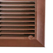 Louvre Vent Duo Smart 90/240 Brown 90mm x 240mm With Fly Mesh - Hardware > Heating, Ventilation & Air Conditioning