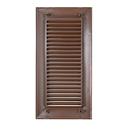 Louvre Vent Duo Smart 90/240 Brown 90mm x 240mm With Fly Mesh - Hardware > Heating, Ventilation & Air Conditioning