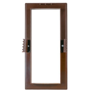 Louvre Vent Duo Smart 90/240 Brown 90mm x 240mm With Fly Mesh - Hardware > Heating, Ventilation & Air Conditioning