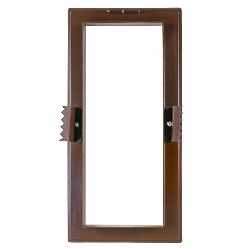 Louvre Vent Duo Smart 90/240 Brown 90mm x 240mm With Fly Mesh - Hardware > Heating, Ventilation & Air Conditioning