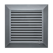 Louvre Vent Graphite Duo Smart 135G 135mm With Fly Mesh - Hardware > Heating, Ventilation & Air Conditioning