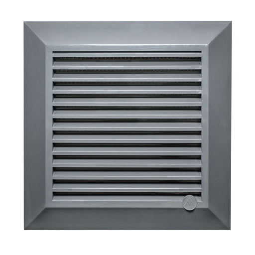 Louvre Vent Graphite Duo Smart 135G 135mm With Fly Mesh - Hardware > Heating, Ventilation & Air Conditioning
