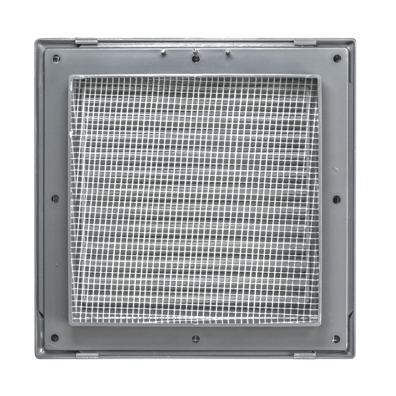 Louvre Vent Graphite Duo Smart 135G 135mm With Fly Mesh - Hardware > Heating, Ventilation & Air Conditioning