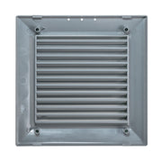 Louvre Vent Graphite Duo Smart 135G 135mm With Fly Mesh - Hardware > Heating, Ventilation & Air Conditioning