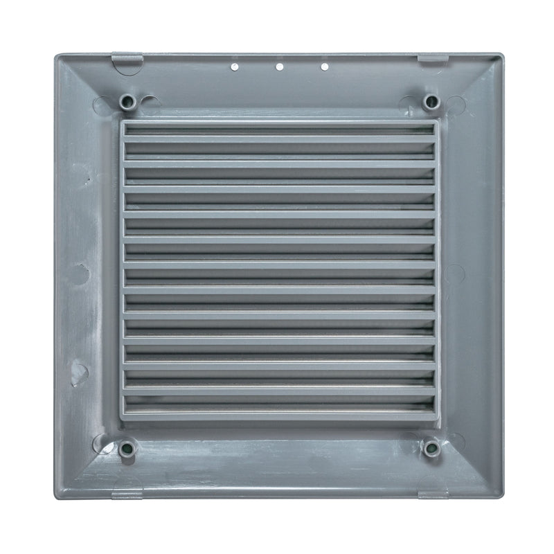 Louvre Vent Graphite Duo Smart 135G 135mm With Fly Mesh - Hardware > Heating, Ventilation & Air Conditioning