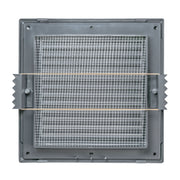 Louvre Vent Graphite Duo Smart 135G 135mm With Fly Mesh - Hardware > Heating, Ventilation & Air Conditioning