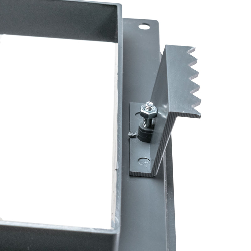 Louvre Vent Graphite Duo Smart 135G 135mm With Fly Mesh - Hardware > Heating, Ventilation & Air Conditioning