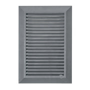 Louvre Vent Graphite Duo Smart 140/210 140mm X 210mm With Fly Mesh - Hardware > Heating, Ventilation & Air Conditioning