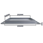 Louvre Vent Graphite Duo Smart 140/210 140mm X 210mm With Fly Mesh - Hardware > Heating, Ventilation & Air Conditioning
