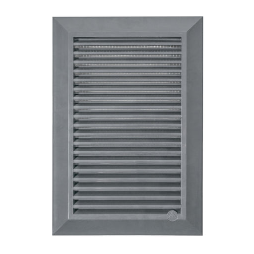 Louvre Vent Graphite Duo Smart 140/210 140mm X 210mm With Fly Mesh - Hardware > Heating, Ventilation & Air Conditioning