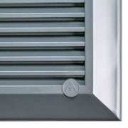 Louvre Vent Graphite Duo Smart 140/210 140mm X 210mm With Fly Mesh - Hardware > Heating, Ventilation & Air Conditioning