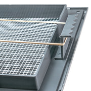 Louvre Vent Graphite Duo Smart 140/210 140mm X 210mm With Fly Mesh - Hardware > Heating, Ventilation & Air Conditioning