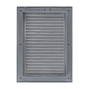 Louvre Vent Graphite Duo Smart 140/210 140mm X 210mm With Fly Mesh - Hardware > Heating, Ventilation & Air Conditioning