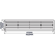 Door Louvre Vent KD 90mm—445mm - Hardware > Heating, Ventilation & Air Conditioning