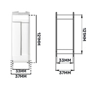 Door Louvre Vent KD 90mm—445mm - Hardware > Heating, Ventilation & Air Conditioning