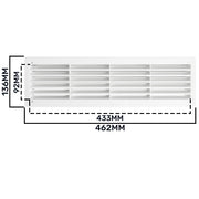 Door Louvre Vent KD 90mm—445mm - Hardware > Heating, Ventilation & Air Conditioning