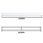 Door Louvre Vent KD 70mm—450mm - Hardware > Heating, Ventilation & Air Conditioning