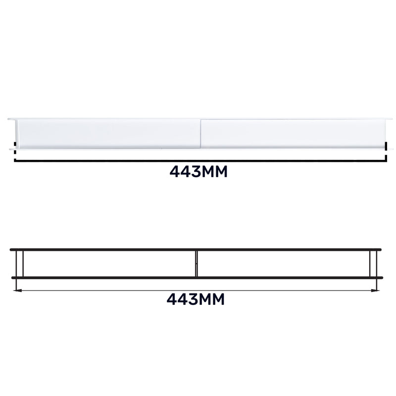 Door Louvre Vent KD 70mm—450mm - Hardware > Heating, Ventilation & Air Conditioning