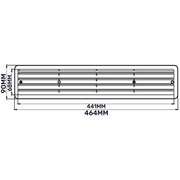 Door Louvre Vent KD 70mm—450mm - Hardware > Heating, Ventilation & Air Conditioning