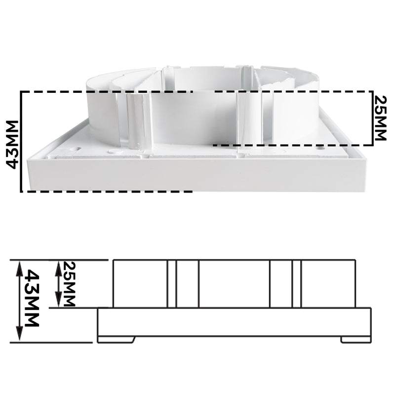 Louvre Vent KR100/125 - Hardware > Heating, Ventilation & Air Conditioning