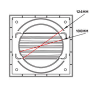 Louvre Vent KR100/125 - Hardware > Heating, Ventilation & Air Conditioning