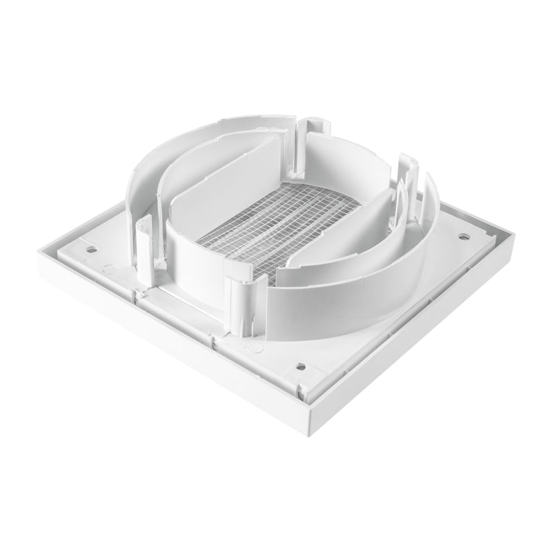 Through Wall Ventilation Kit Louvre Vent VC-KR0153 with Brown External Vent - OTHER