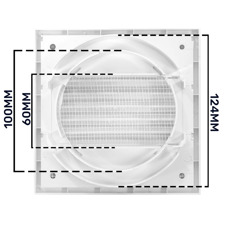 Louvre Vent KR100/125 - Hardware > Heating, Ventilation & Air Conditioning