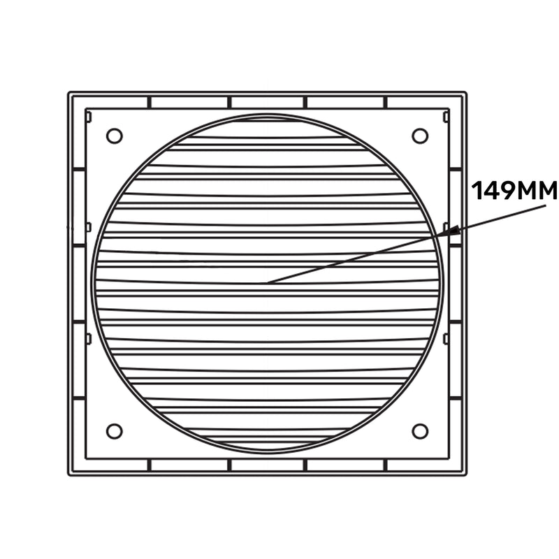 Louvre Vent KR150 - Hardware > Heating, Ventilation & Air Conditioning