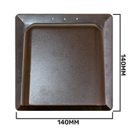 External Brown Louvre Vent KRD/100B fi100mm - Hardware > Heating, Ventilation & Air Conditioning