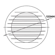 Louvre Vent KRO 100 With Fly Mesh - Hardware > Heating, Ventilation & Air Conditioning