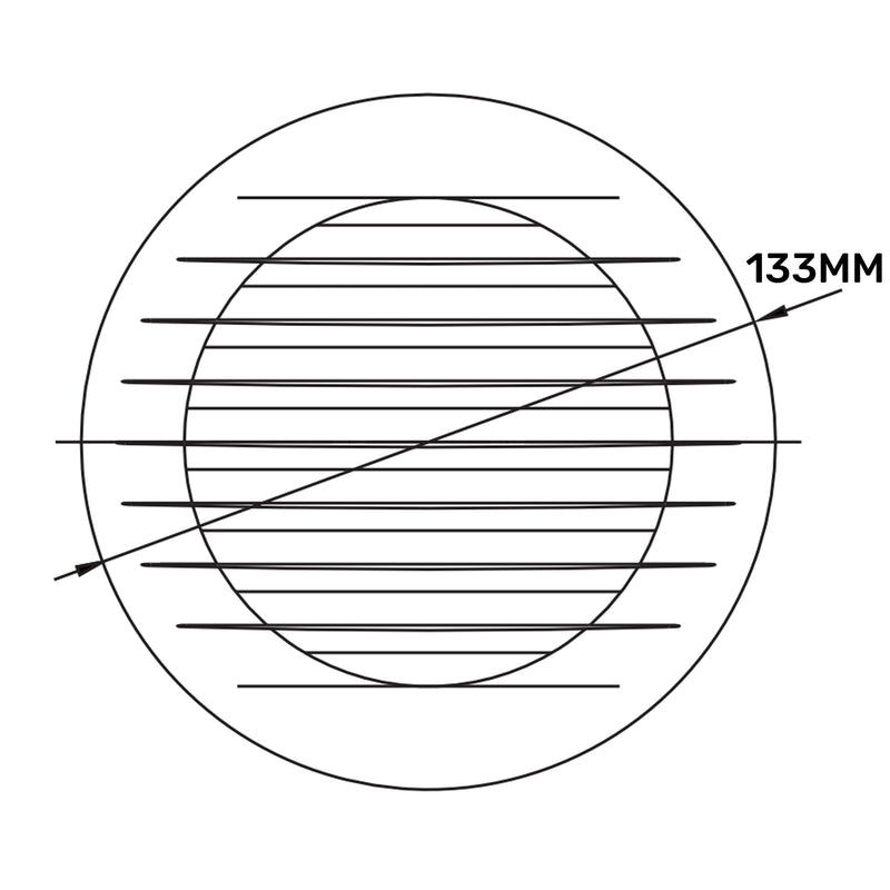 Louvre Vent KRO 100 With Fly Mesh - Hardware > Heating, Ventilation & Air Conditioning