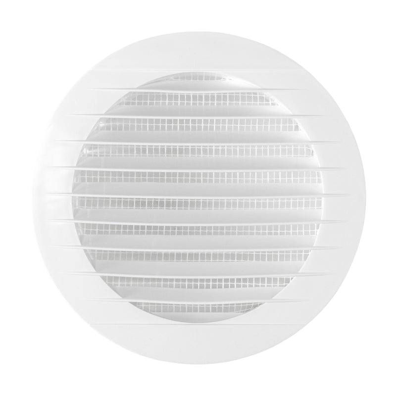 Through Wall Ventilation Kit Round Louvre Vent VC-KRO0184 with Brown External Vent - OTHER