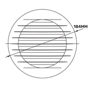 Louvre Vent KRO 150 With Fly Mesh - Hardware > Heating, Ventilation & Air Conditioning