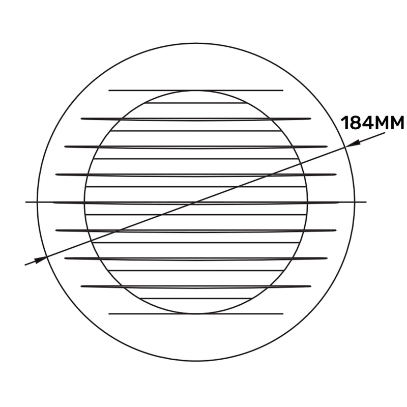 Louvre Vent KRO 150 With Fly Mesh - Hardware > Heating, Ventilation & Air Conditioning