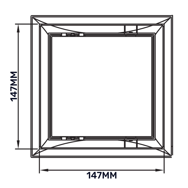 Access Panel Door PP, White 150mm x 150mm - Hardware > Building Materials > Hatches