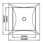 Access Panel Door PP, White 150mm x 200mm - Hardware > Building Materials > Hatches